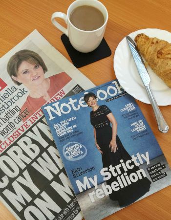 Christine Clayfield author of No Fourth River featured in The Sunday Mirror Notebook