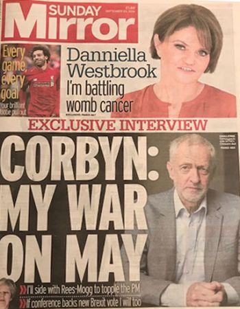 Christine Clayfield author of No Fourth River featured in The Sunday Mirror Notebook