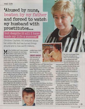 CLICK on the picture to read the article. Christine Clayfield author of No Fourth River featured in The Sunday Mirror Notebook